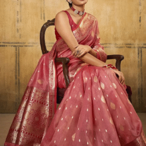 Woven Design Zari Silk Blend Banarasi Saree